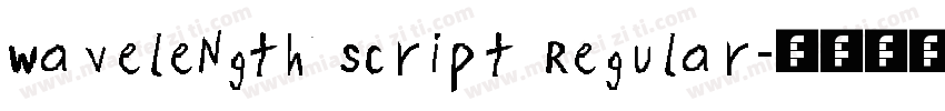 Wavelength Script Regular字体转换